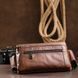 Unisex Leather Belt Bag Vintage 20457 Brown 20457 фото 6
