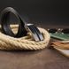 Men's belt with automatic buckle and stripes Vintage 20330 Black 20330 фото 4
