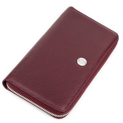 Вместительный клатч на два отделения женский ST Leather 19248 Синий 17071 фото