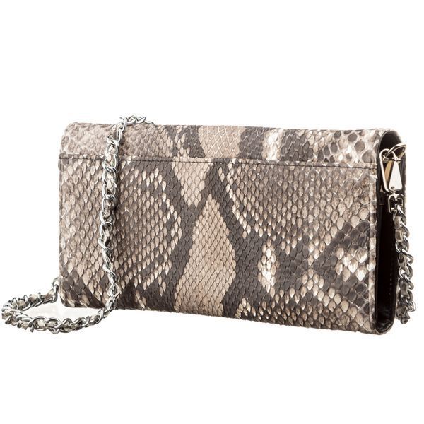 Сумка женская SNAKE LEATHER 18297 из натуральной кожи питона Серая 18297 фото
