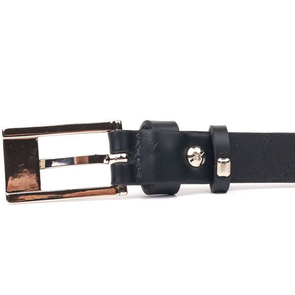 Classic women's belt made of genuine leather Grande Pelle 21443 Black 21443 фото