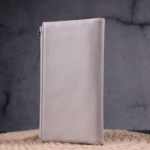 Functional women's wallet made of genuine leather KARYA 21359 Beige 21359 фото
