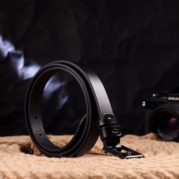 Classic women's belt made of genuine leather Grande Pelle 21443 Black 21443 фото