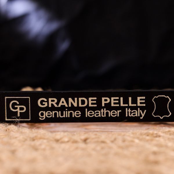 Classic women's belt made of genuine leather Grande Pelle 21443 Black 21443 фото