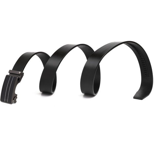 Men's belt with stripes on the Vintage buckle 20334 Black 20334 фото