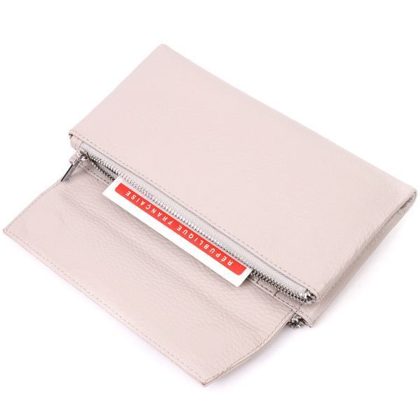 Functional women's wallet made of genuine leather KARYA 21359 Beige 21359 фото