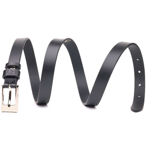 Classic women's belt made of genuine leather Grande Pelle 21443 Black 21443 фото