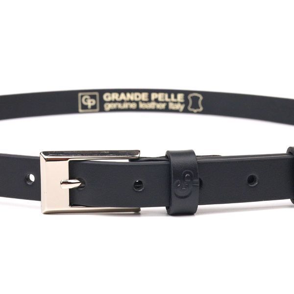 Classic women's belt made of genuine leather Grande Pelle 21443 Black 21443 фото