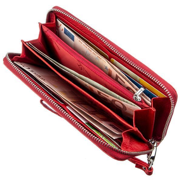 Женский клатч на молнии ST Leather 18931 Красный 18931 фото