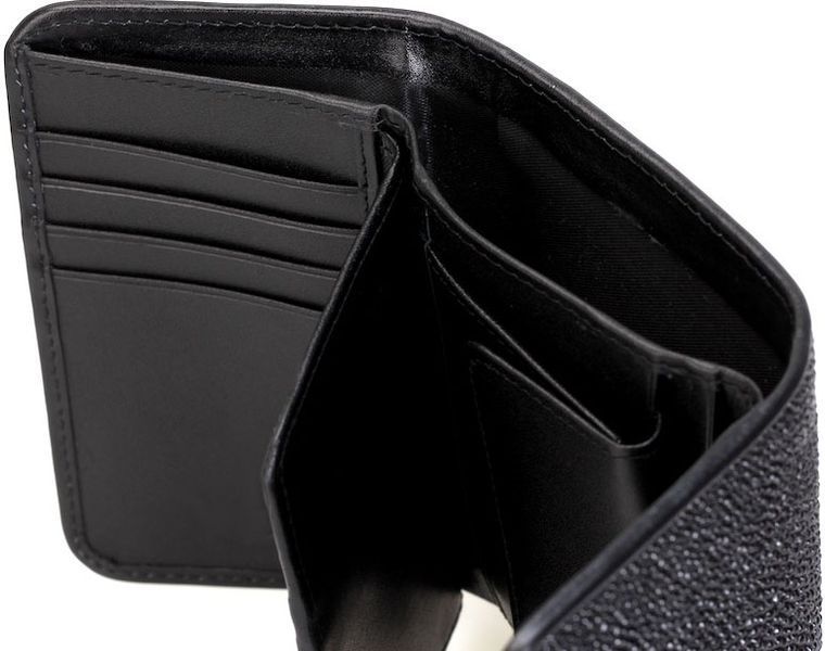 Кошелек женский STINGRAY LEATHER 18038 из натуральной кожи морского ската Черный 18038 фото