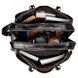 Business men's travel bag smooth leather KARYA 17385 Black 17385 фото 4