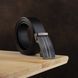 Men's belt with stripes on the Vintage buckle 20334 Black 20334 фото 4