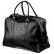 Business men's travel bag smooth leather KARYA 17385 Black 17385 фото 1