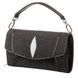 Women's clutch STINGRAY LEATHER 18615 made of genuine stingray leather Black 18615 фото 1