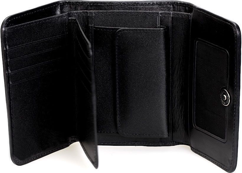 Кошелек женский STINGRAY LEATHER 18038 из натуральной кожи морского ската Черный 18038 фото
