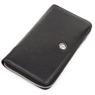 Вместительный клатч на два отделения женский ST Leather 19249 Бордовый 17072 фото