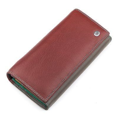 Гаманець жіночий ST Leather 18387 (SB237) дуже красивий Бордовий 18387 фото