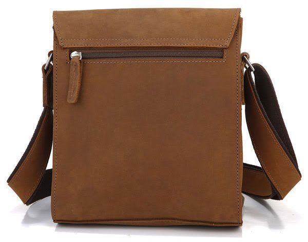 Men's bag Vintage 14159 made of vintage leather Brown 14159 фото