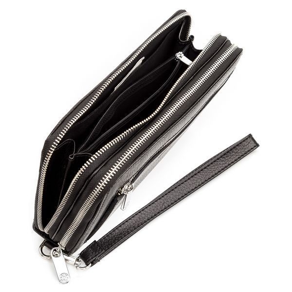 Men's purse KARYA 17066 leather Black 17066 фото