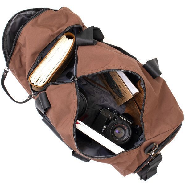 Textile sports bag Vintage 20643 Brown 20643 фото