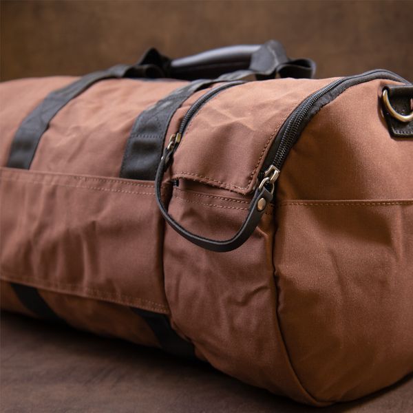 Textile sports bag Vintage 20643 Brown 20643 фото