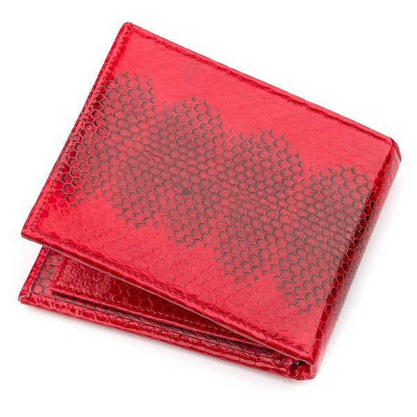 Бумажник женский SEA SNAKE LEATHER 18275 из натуральной кожи морской змеи Красный 18275 фото