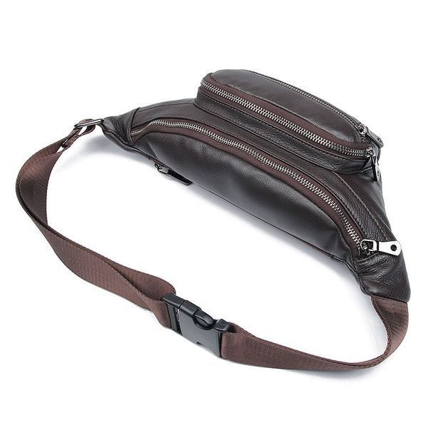 Leather belt bag Vintage 14971 Brown 14971 фото