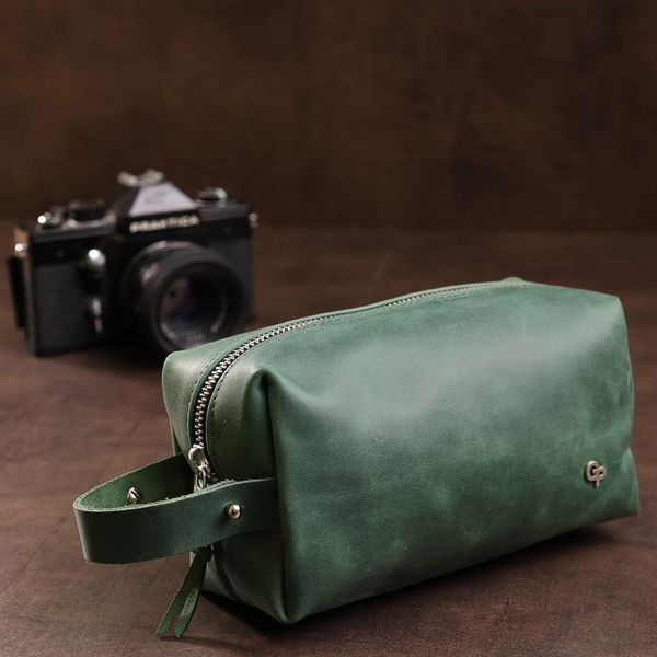 Кожаная косметичка унисекс GRANDE PELLE 11572 Зеленый 11572 фото