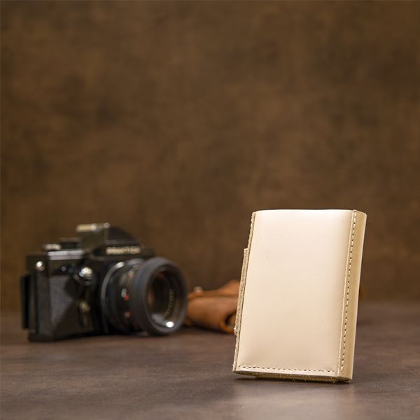 Small unisex wallet GRANDE PELLE 11465 Beige 11465 фото