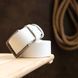 Universal belt made of genuine leather Vintage 20703 White 20703 фото 8