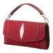 Women's clutch STINGRAY LEATHER 18616 made of genuine stingray leather Burgundy 18616 фото 1