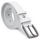Universal belt made of genuine leather Vintage 20703 White 20703 фото 2