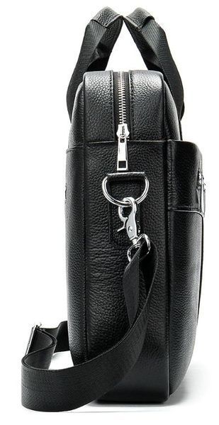 Business men's leather bag Vintage 14794 Black 14794 фото