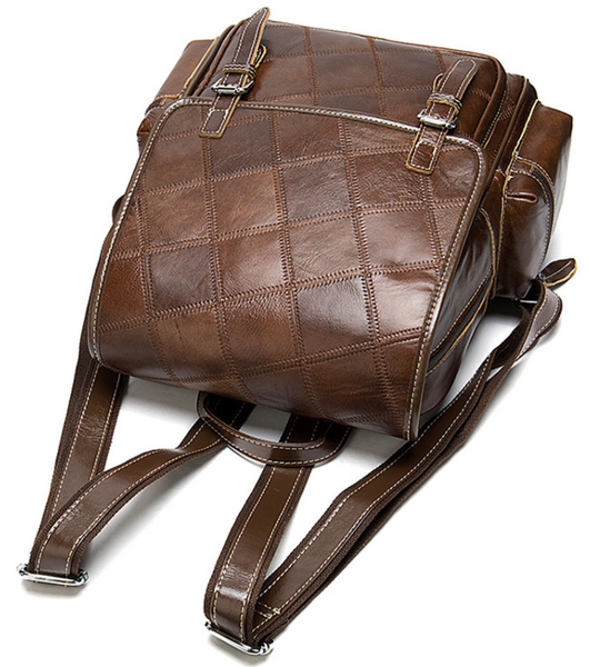 Women's backpack in Vintage check 20049 Brown 20049 фото