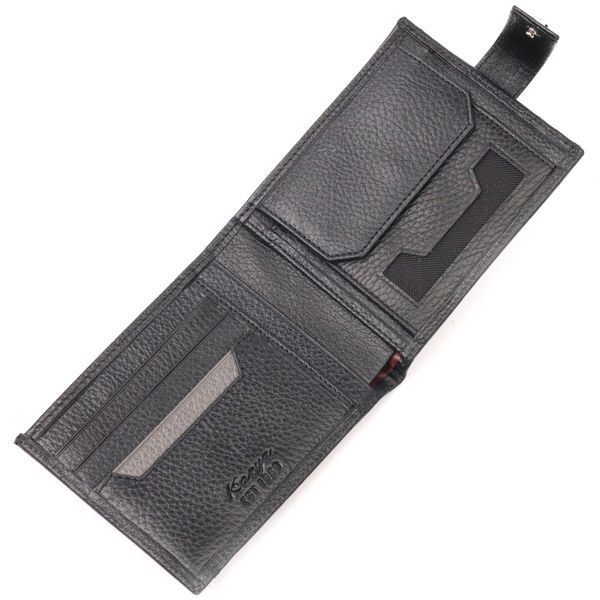 Classic men's wallet made of genuine leather KARYA 21066 Black 21066 фото