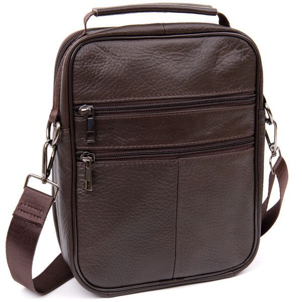 Men's vertical messenger Vintage 20436 Brown 20436 фото