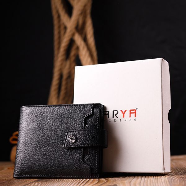 Classic men's wallet made of genuine leather KARYA 21066 Black 21066 фото