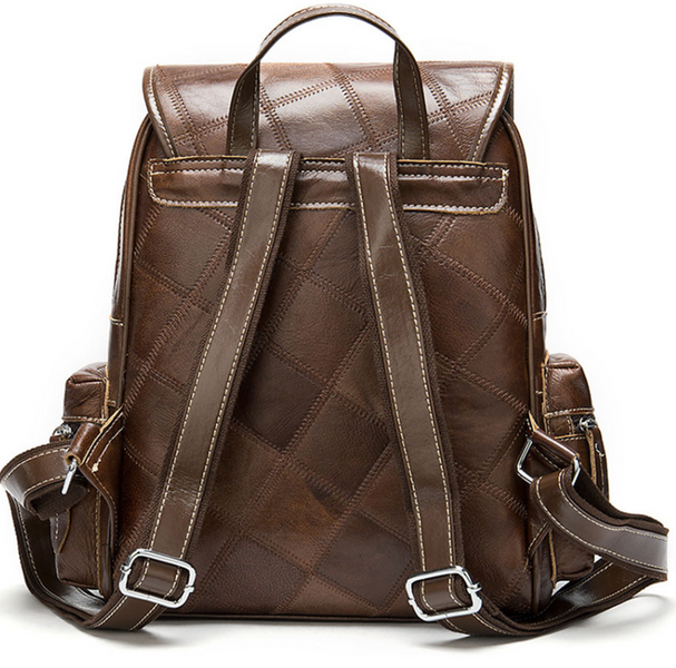 Women's backpack in Vintage check 20049 Brown 20049 фото