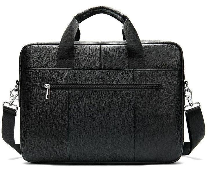 Business men's leather bag Vintage 14794 Black 14794 фото