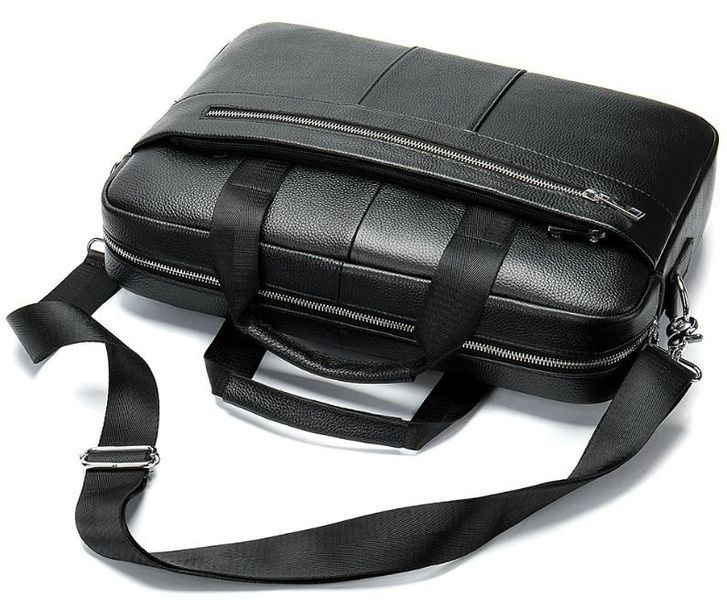 Business men's leather bag Vintage 14794 Black 14794 фото
