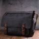 Men's laptop bag with flap, textile 21240 Vintage Black 21240 фото 7