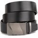 Men's belt with wave buckle Vintage 20336 Black 20336 фото 1