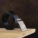 Men's belt with wave buckle Vintage 20336 Black 20336 фото 4