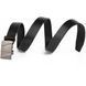 Men's belt with wave buckle Vintage 20336 Black 20336 фото 2