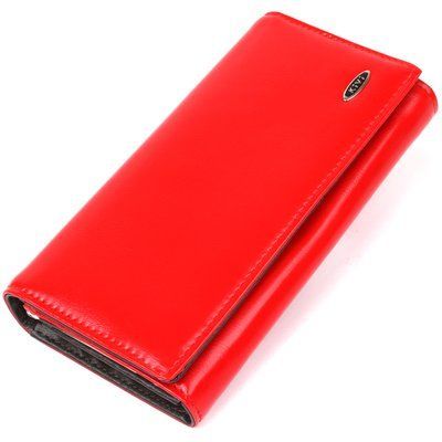 Women's wallet made of smooth eco-leather KIVI 19075 Red 19075 фото