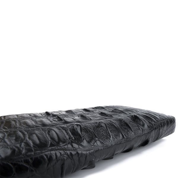 Clutch wallet made of genuine crocodile leather CROCODILE LEATHER 18016 Black 18016 фото