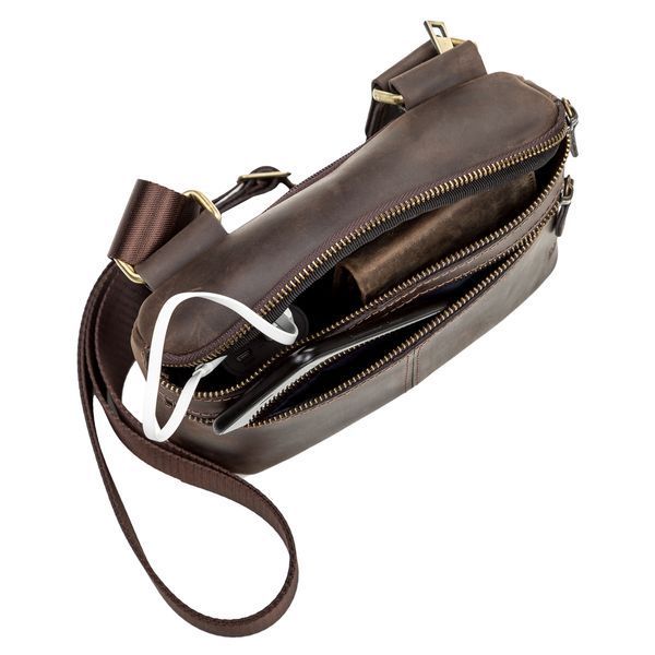 Men's bag SHVIGEL 11094 leather Brown 11094 фото