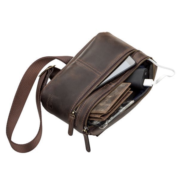 Men's bag SHVIGEL 11094 leather Brown 11094 фото