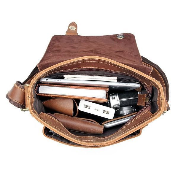 Leather men's bag Vintage 20206 Brown 20206 фото