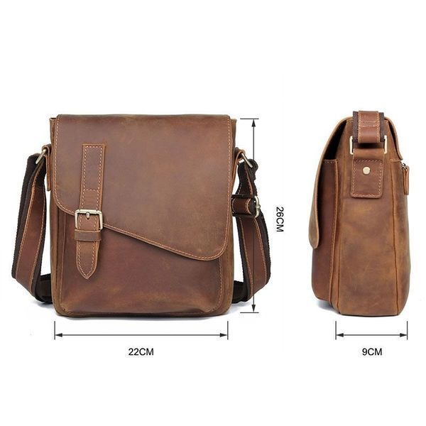 Leather men's bag Vintage 20206 Brown 20206 фото